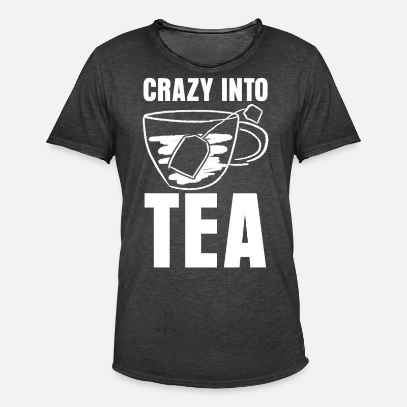 Teetasse Teetrinker Tee Teebeutel - Männer Vintage T-Shirt - Vintage Schwarz