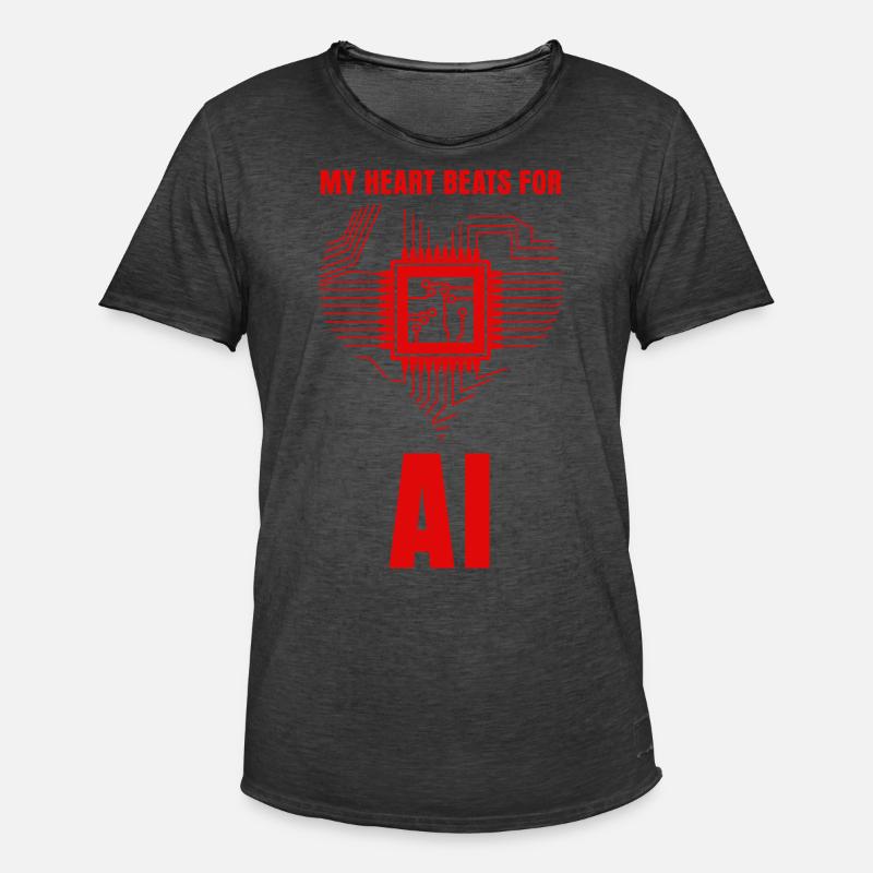 Artifical Intelligence Admin Programmer - Men's Vintage T-Shirt - washed black