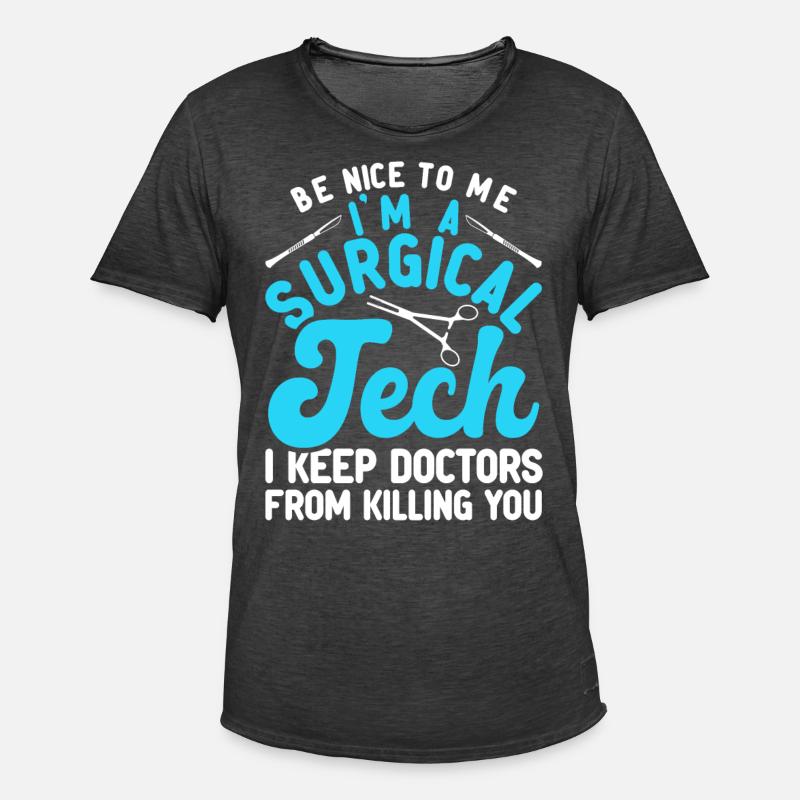 Chirurgisch Technischer Assistent - Männer Vintage T-Shirt - Vintage Schwarz