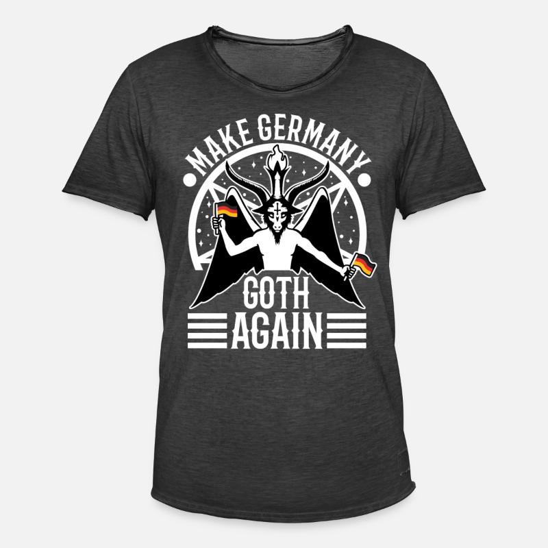 Make Germany goth again - Männer Vintage T-Shirt - Vintage Schwarz