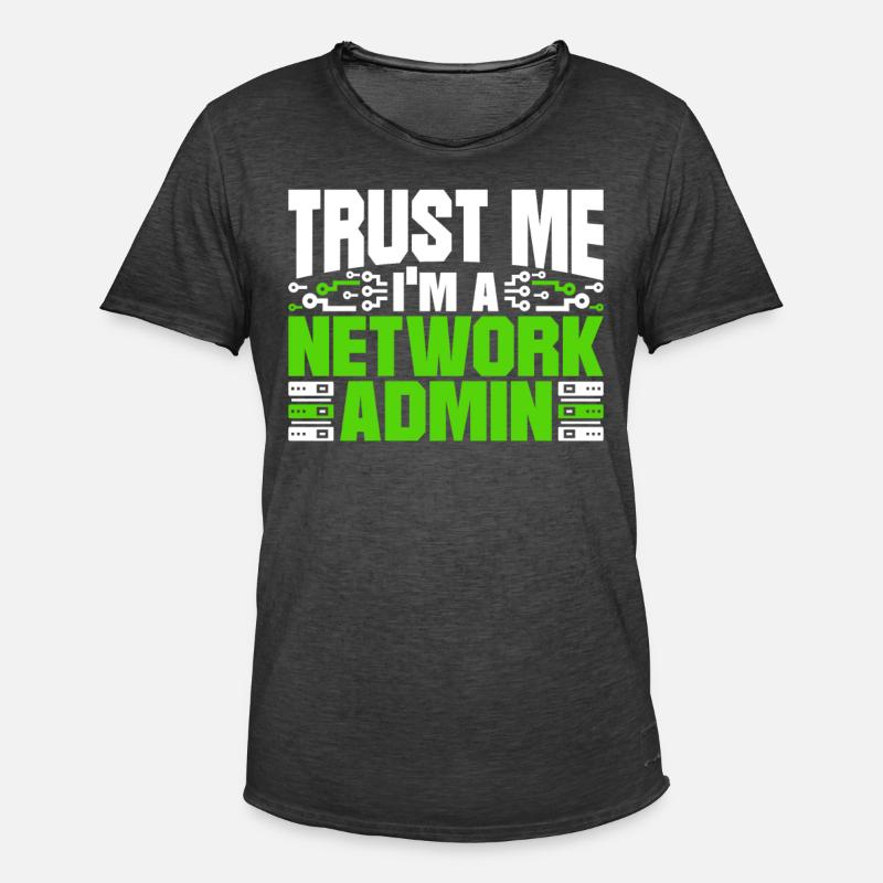 Programmierer Netzwerkadministrator - Männer Vintage T-Shirt - Vintage Schwarz