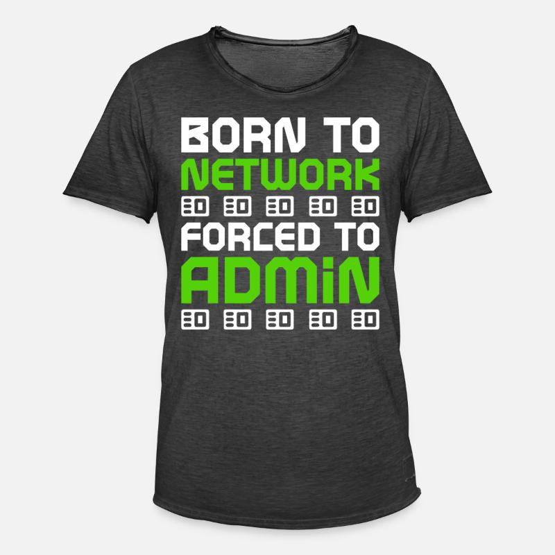 Netzwerkadministrator Programmierer - Männer Vintage T-Shirt - Vintage Schwarz