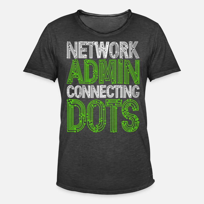Netzwerkadministrator Network Admin - Männer Vintage T-Shirt - Vintage Schwarz