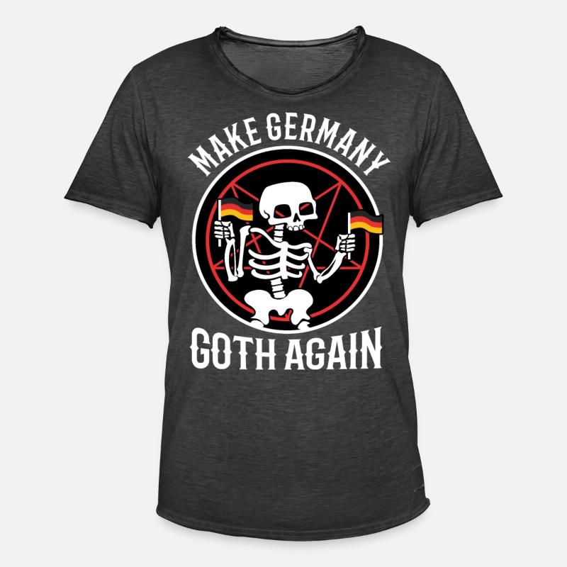 Make Germany goth again - Männer Vintage T-Shirt - Vintage Schwarz