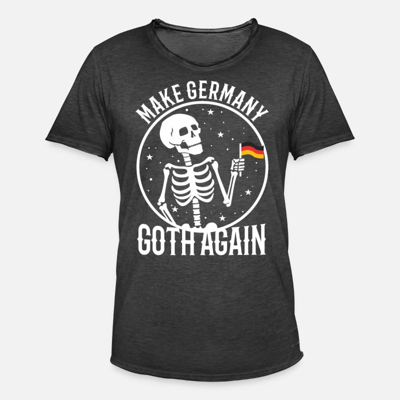 Make Germany goth again - Männer Vintage T-Shirt - Vintage Schwarz