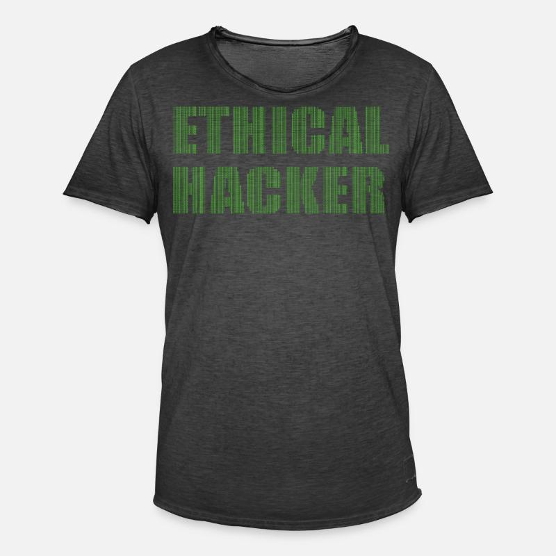 Ethical Hacker Ethischer Hacker - Männer Vintage T-Shirt - Vintage Schwarz