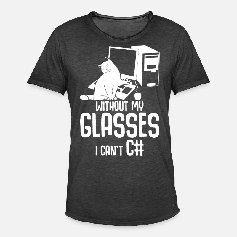 Programmer Computer Science Admin - Men's Vintage T-Shirt - washed black
