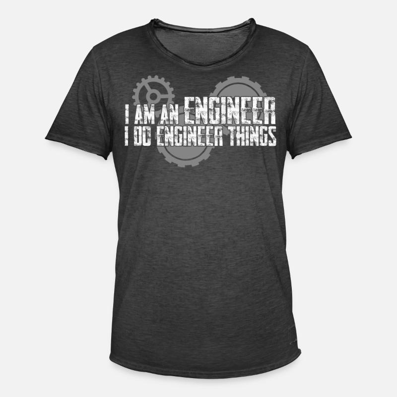 Engineering Engineers Engineer - Männer Vintage T-Shirt - Vintage Schwarz