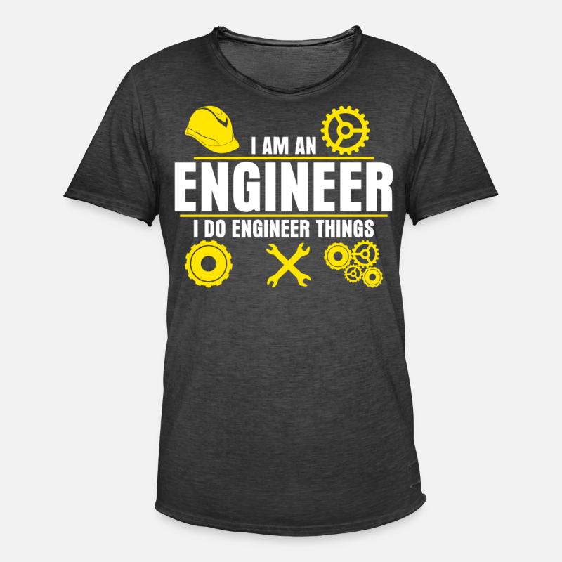 Engineer Engineers Engineering - Männer Vintage T-Shirt - Vintage Schwarz