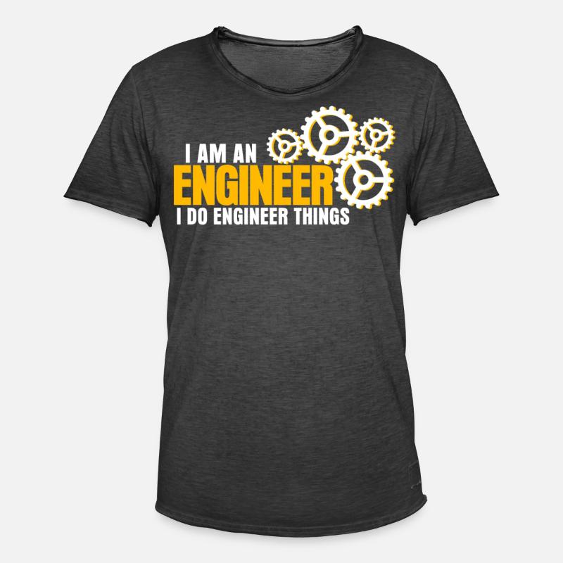 Engineering Mechanical Engineer - Männer Vintage T-Shirt - Vintage Schwarz