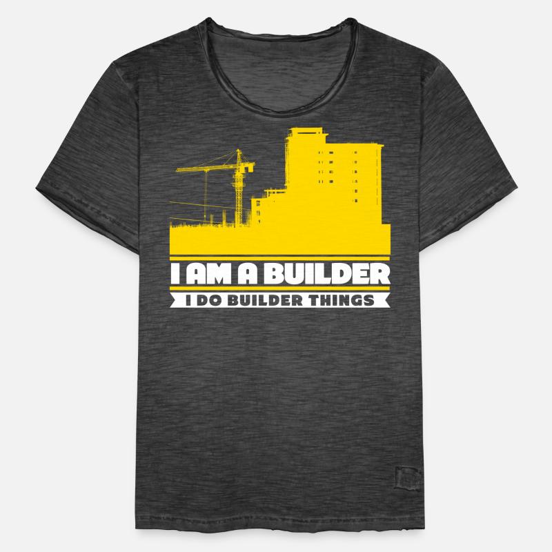 Builder Construction Site Männer Vintage T-Shirt