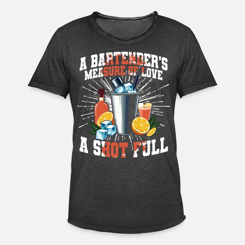 Bartender Bartender Bartending - Men's Vintage T-Shirt - washed black