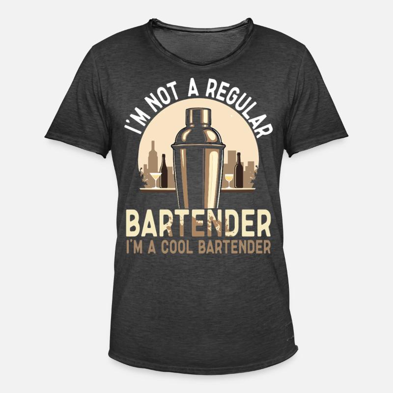 Bartender Bartender Bartending - Men's Vintage T-Shirt - washed black