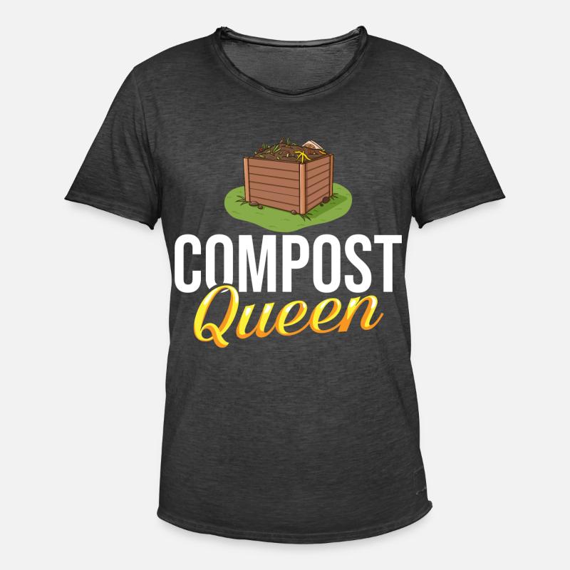 Kompostierung Kompost Wurm Abfall - Männer Vintage T-Shirt - Vintage Schwarz