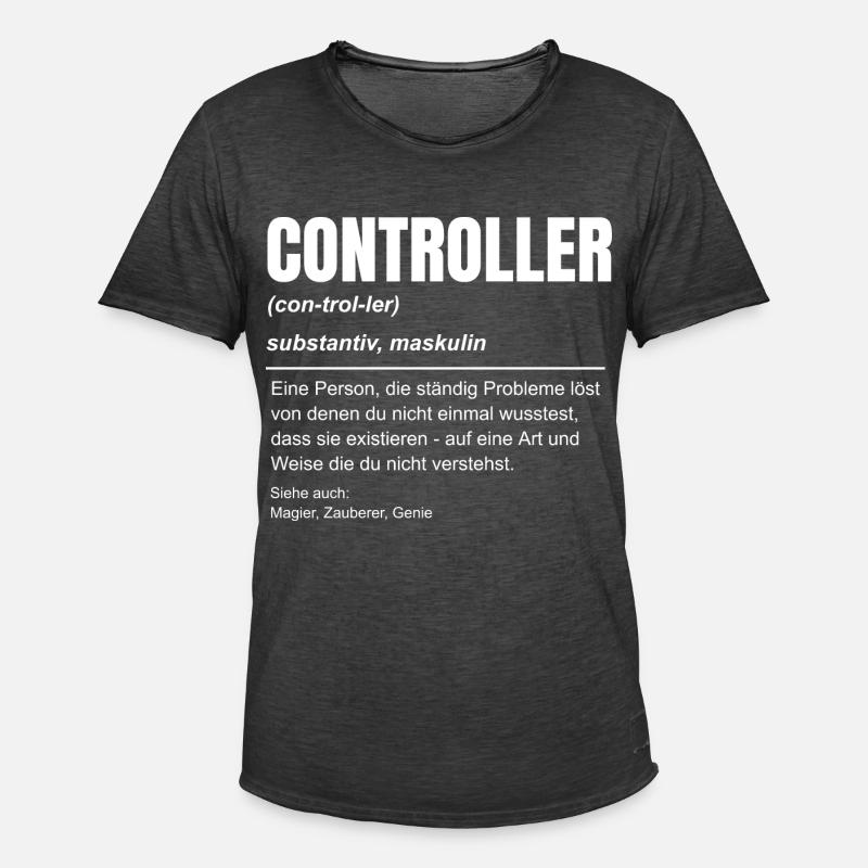 Finanz Controller Rechnungswesen Beruf Idee - Männer Vintage T-Shirt - Vintage Schwarz