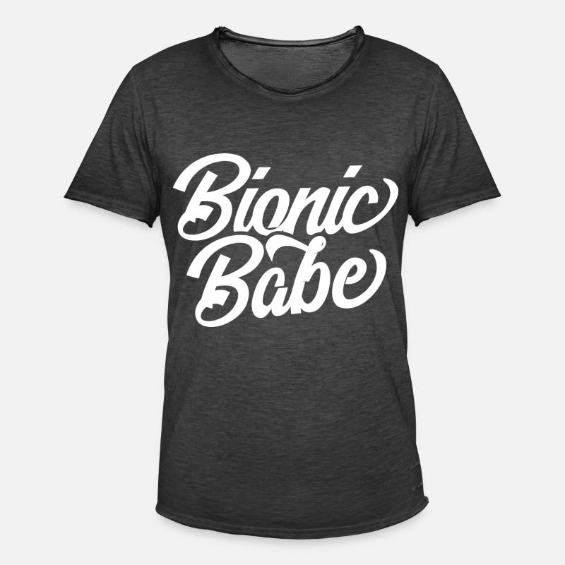 Prosthetic prosthesis Bionic prostheses - Men's Vintage T-Shirt - washed black