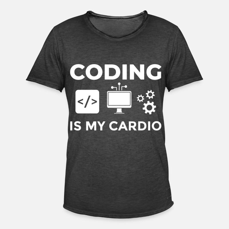 Software Development Software Developer Developer - Men's Vintage T-Shirt - washed black