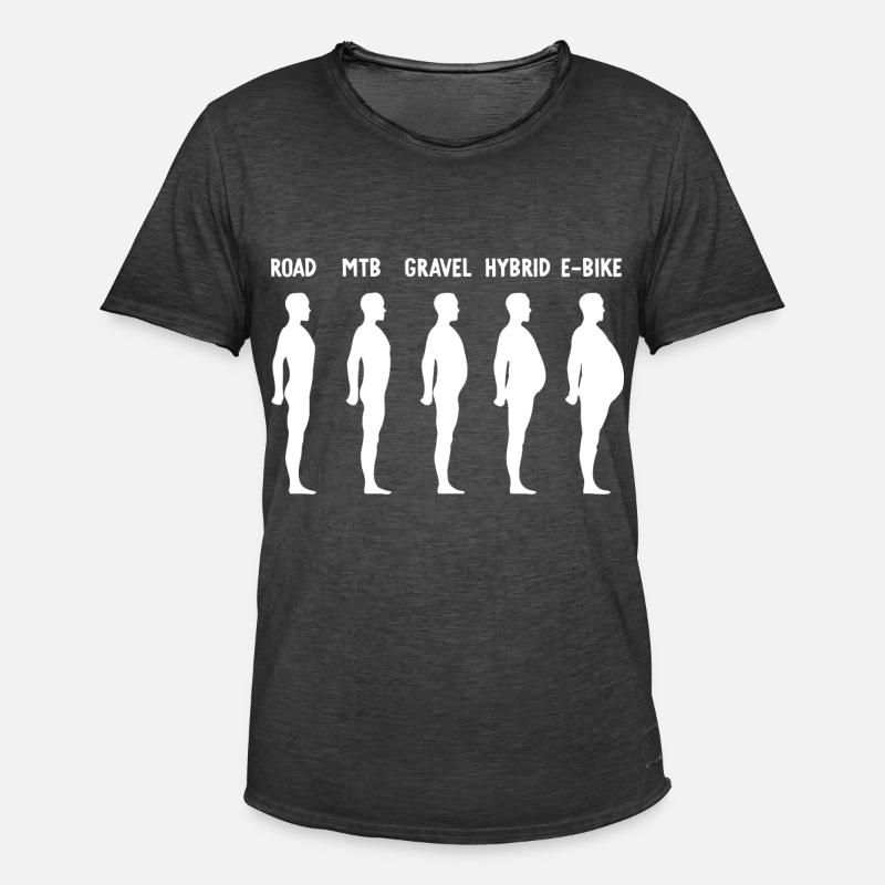 Evolution E-Biker - Men's Vintage T-Shirt - washed black
