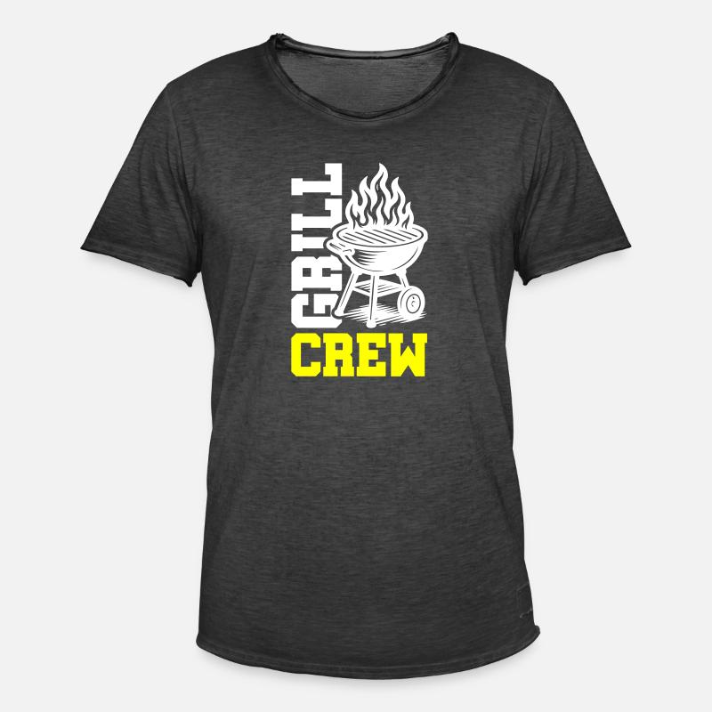 Grill Crew - Männer Vintage T-Shirt - Vintage Schwarz