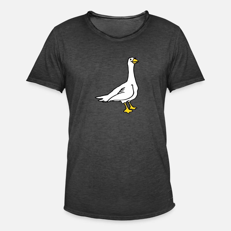 Gans - Männer Vintage T-Shirt - Vintage Schwarz