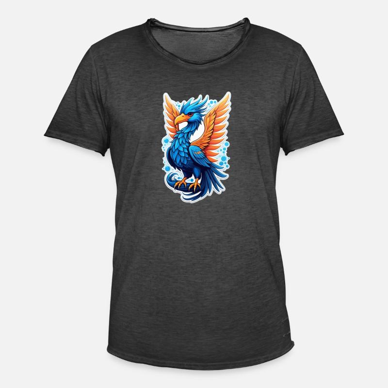 Phönix - Phönix - Feuervogel - Männer Vintage T-Shirt - Vintage Schwarz
