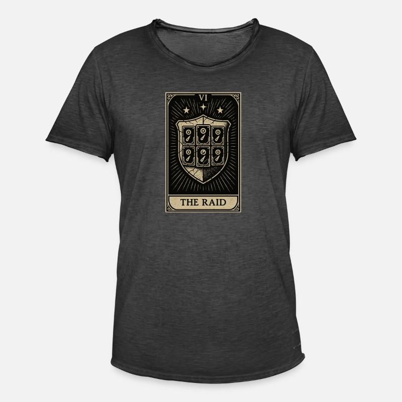 Tarot Datahoarding: Der RAID-Schutz - Männer Vintage T-Shirt - Vintage Schwarz