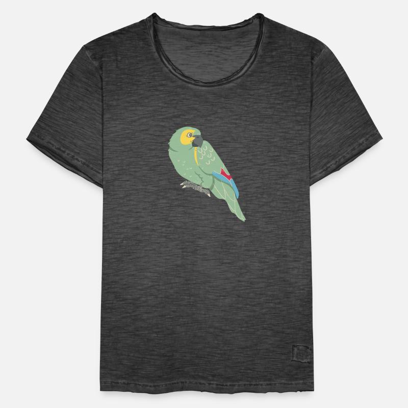 Perroquet : Perroquet à front bleu T-shirt vintage Homme
