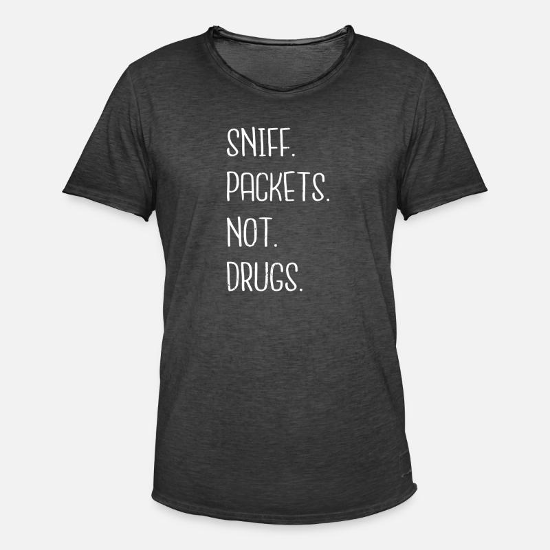 computer statement anonymous hacker - Männer Vintage T-Shirt - Vintage Schwarz