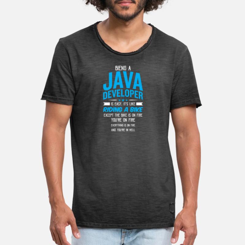 Java Developer Men's Vintage T-Shirt