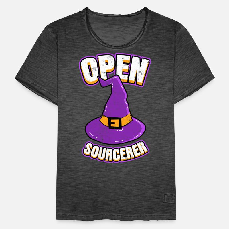 Open Sourcer Programmer Hacker Men's Vintage T-Shirt