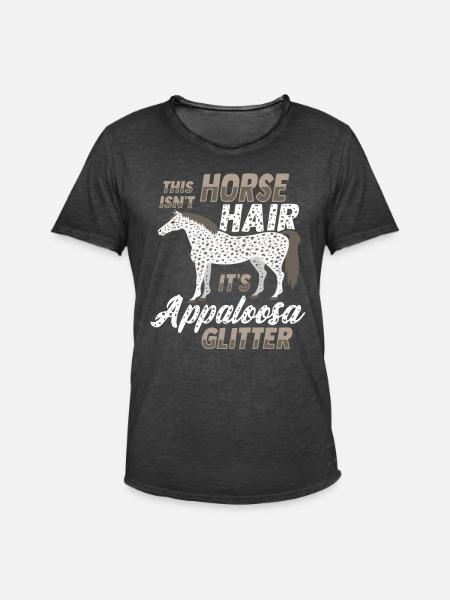 Appaloosa Pferd - Männer Vintage T-Shirt - Vintage Schwarz