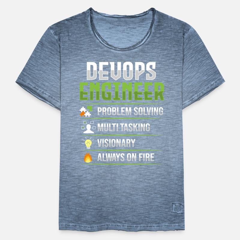 Développeur Devops Sys-Admin T-shirt vintage Homme