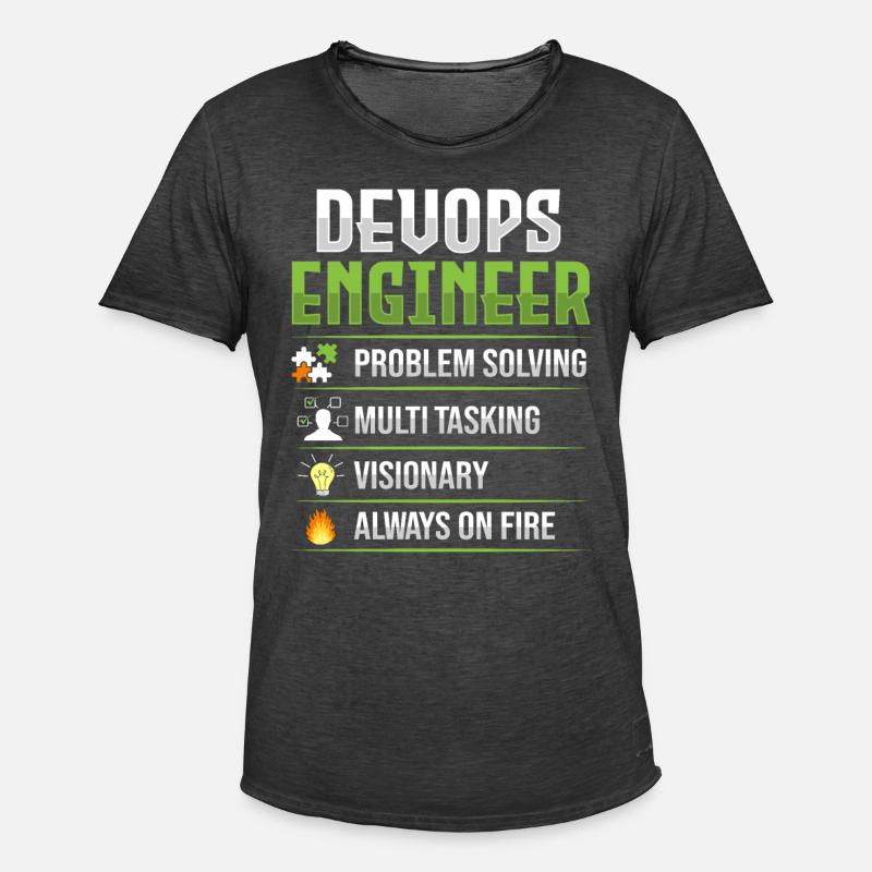 Devops Sys-Admin Entwickler - Männer Vintage T-Shirt - Vintage Schwarz