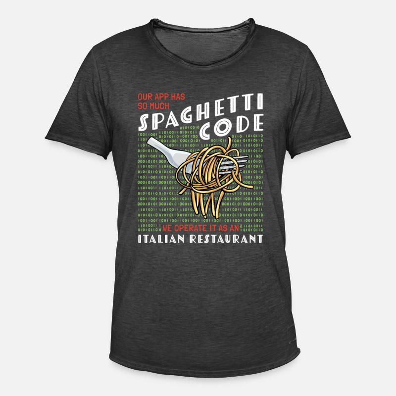 Computerprogrammierung - Männer Vintage T-Shirt - Vintage Schwarz