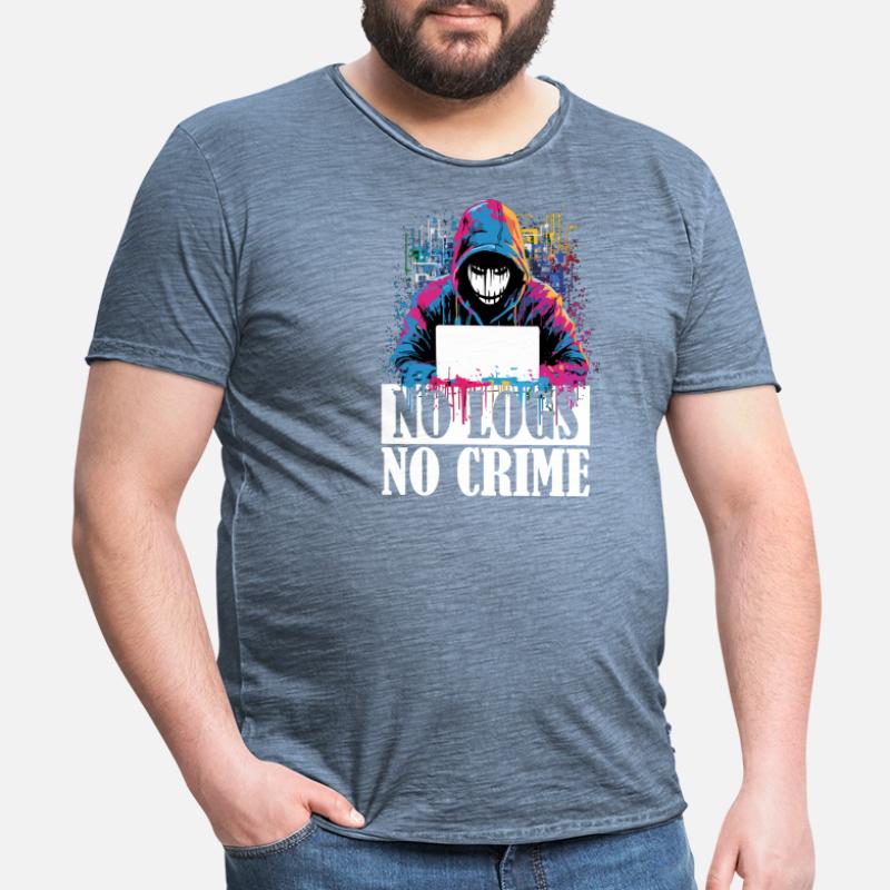 Code du hacker éthique : Pas de journal, pas de T-shirt vintage Homme