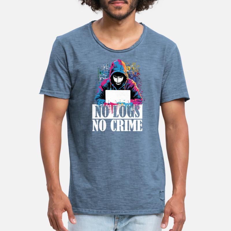 Code du hacker éthique : Pas de journal, pas de T-shirt vintage Homme