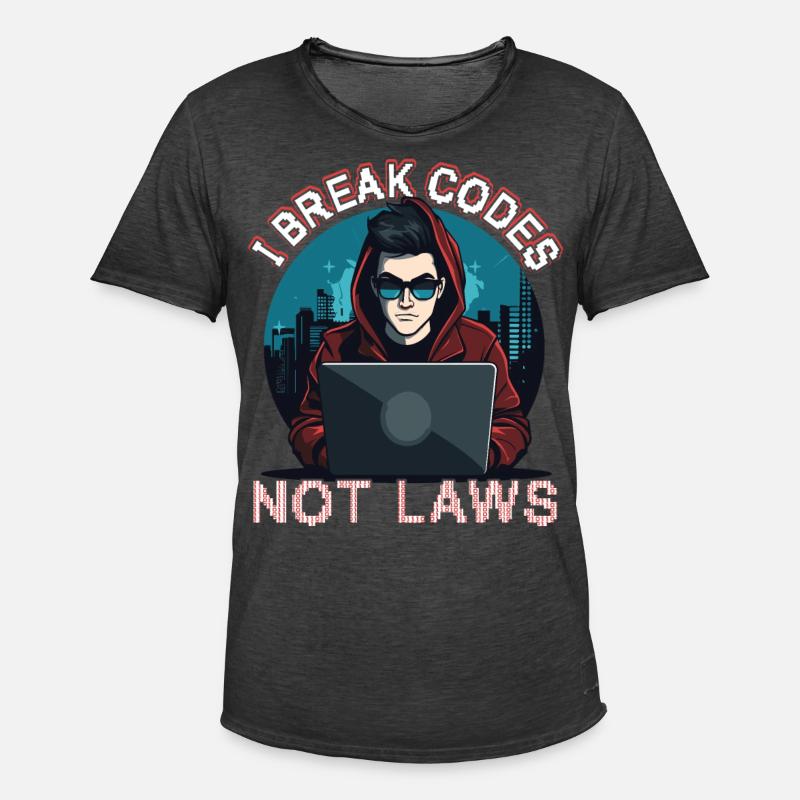 Ethischer Hacking -Analyst Ethische - Männer Vintage T-Shirt - Vintage Schwarz