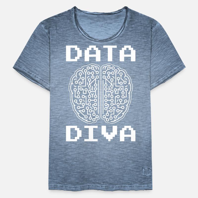 Machine Learning Algorithmen KI Datenanalyst Männer Vintage T-Shirt