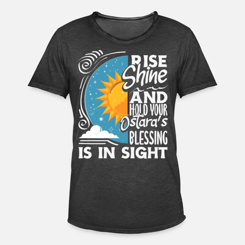 Easter Eostre Pagan Spring - Men's Vintage T-Shirt - washed black