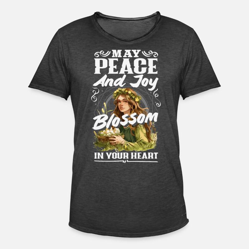 Easter Eostre Pagan Spring - Men's Vintage T-Shirt - washed black