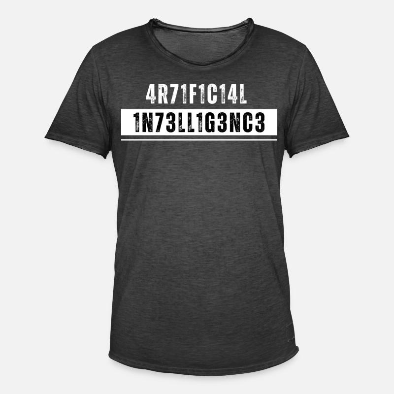 Artificial Intelligence Künstliche Intelligenz AI - Männer Vintage T-Shirt - Vintage Schwarz