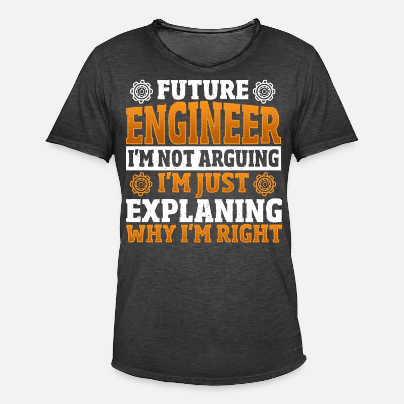 Future Engineer Mechanical Engineering Mechanical - Men's Vintage T-Shirt - washed black