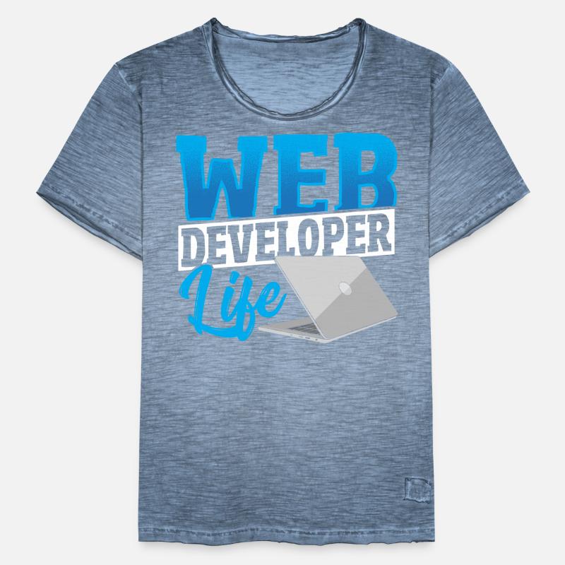 Web Developer Life Web Developer Programmer Men's Vintage T-Shirt