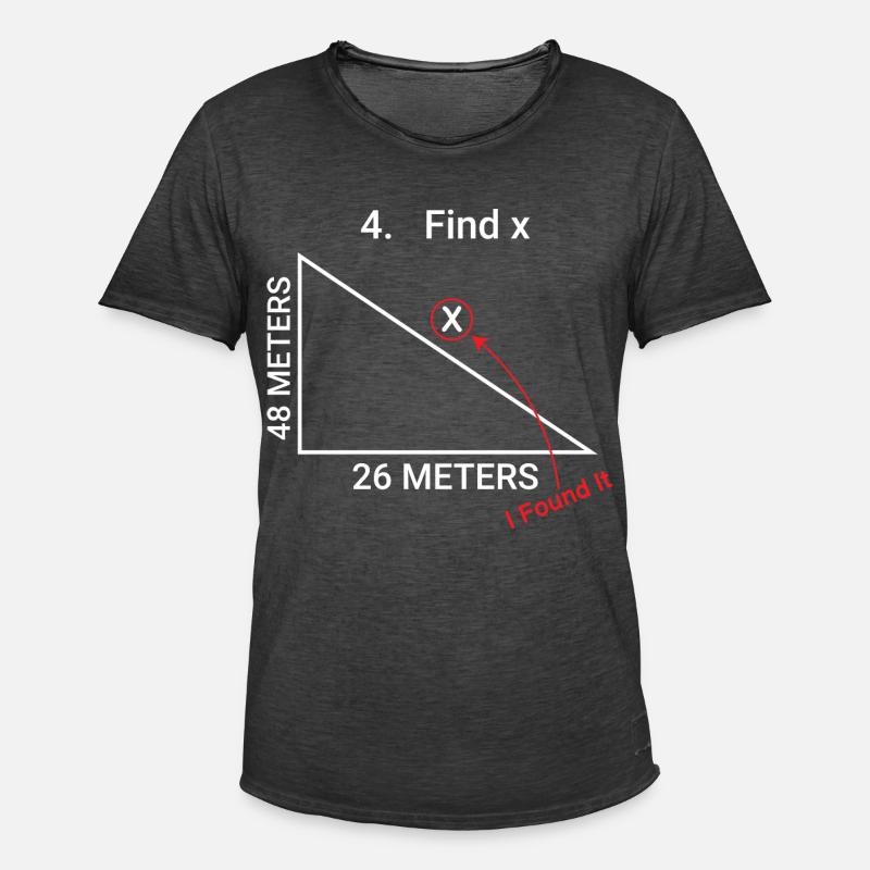 I Love Math - Männer Vintage T-Shirt - Vintage Schwarz