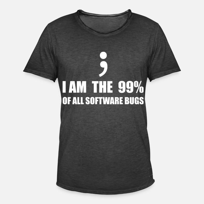 Informatiker, Programmierer - Männer Vintage T-Shirt - Vintage Schwarz