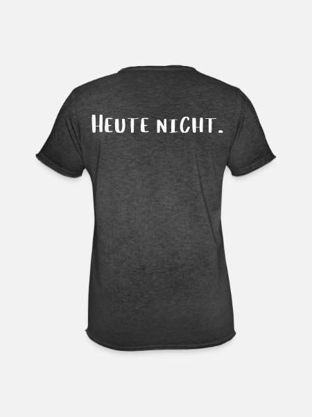 Heute nicht – Lustiges Statement Design - Männer Vintage T-Shirt - Vintage Schwarz