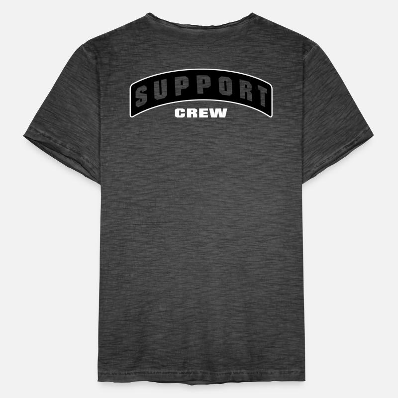 SUPPORT CREW PATCH Männer Vintage T-Shirt