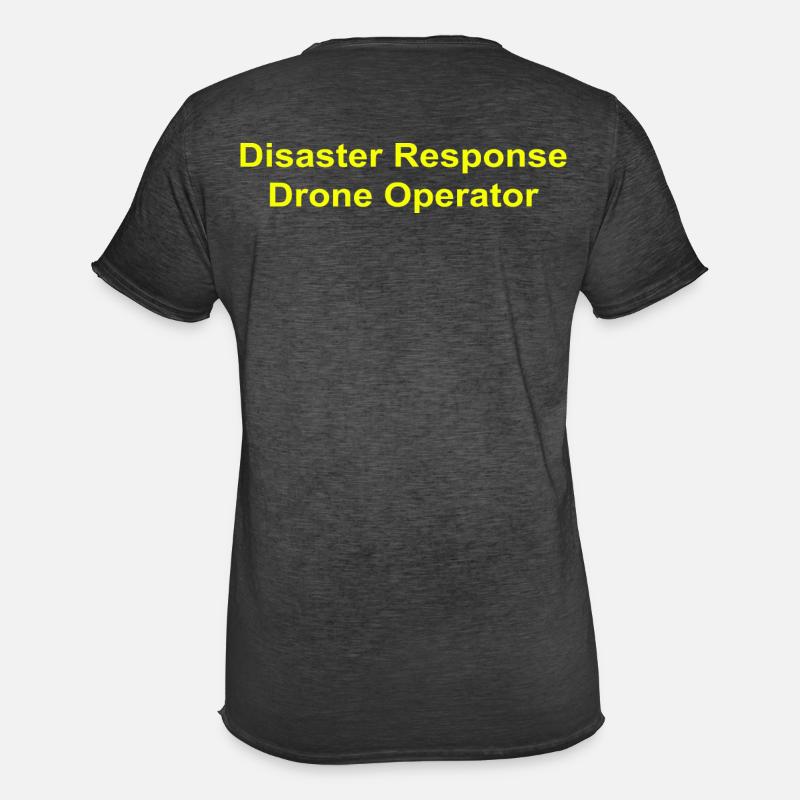 Disaster Response Drone Operator - Männer Vintage T-Shirt - Vintage Schwarz