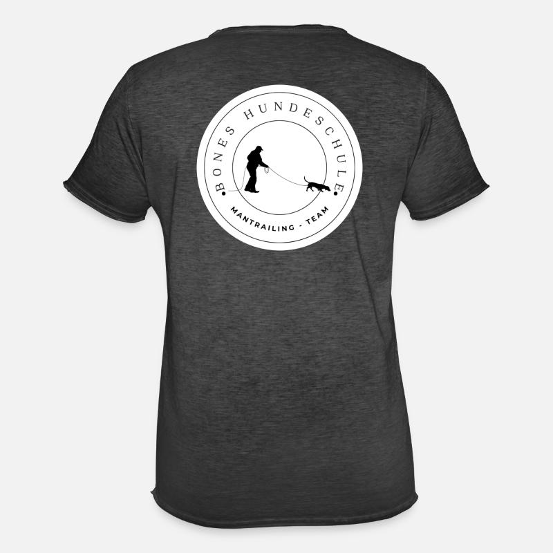 Mantrailing Team - Männer Vintage T-Shirt - Vintage Schwarz