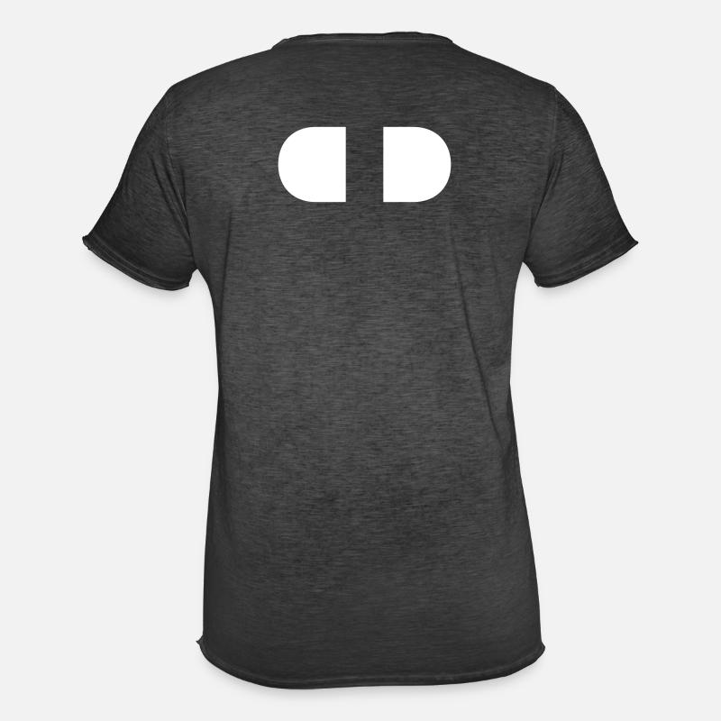 controller-split-weiss - Männer Vintage T-Shirt - Vintage Schwarz